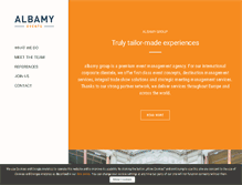 Tablet Screenshot of albamygroup.com